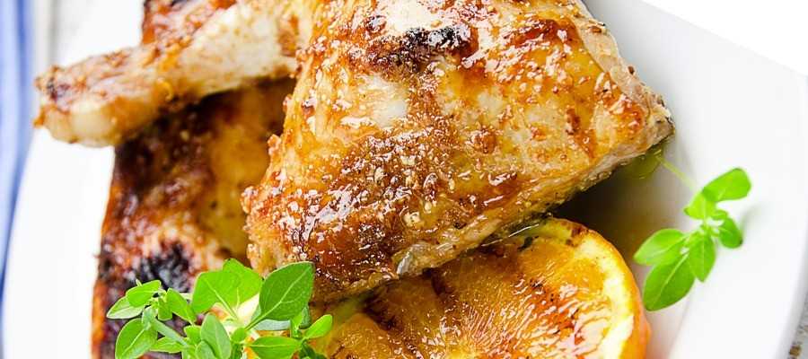 Poulet mariné à l'orange