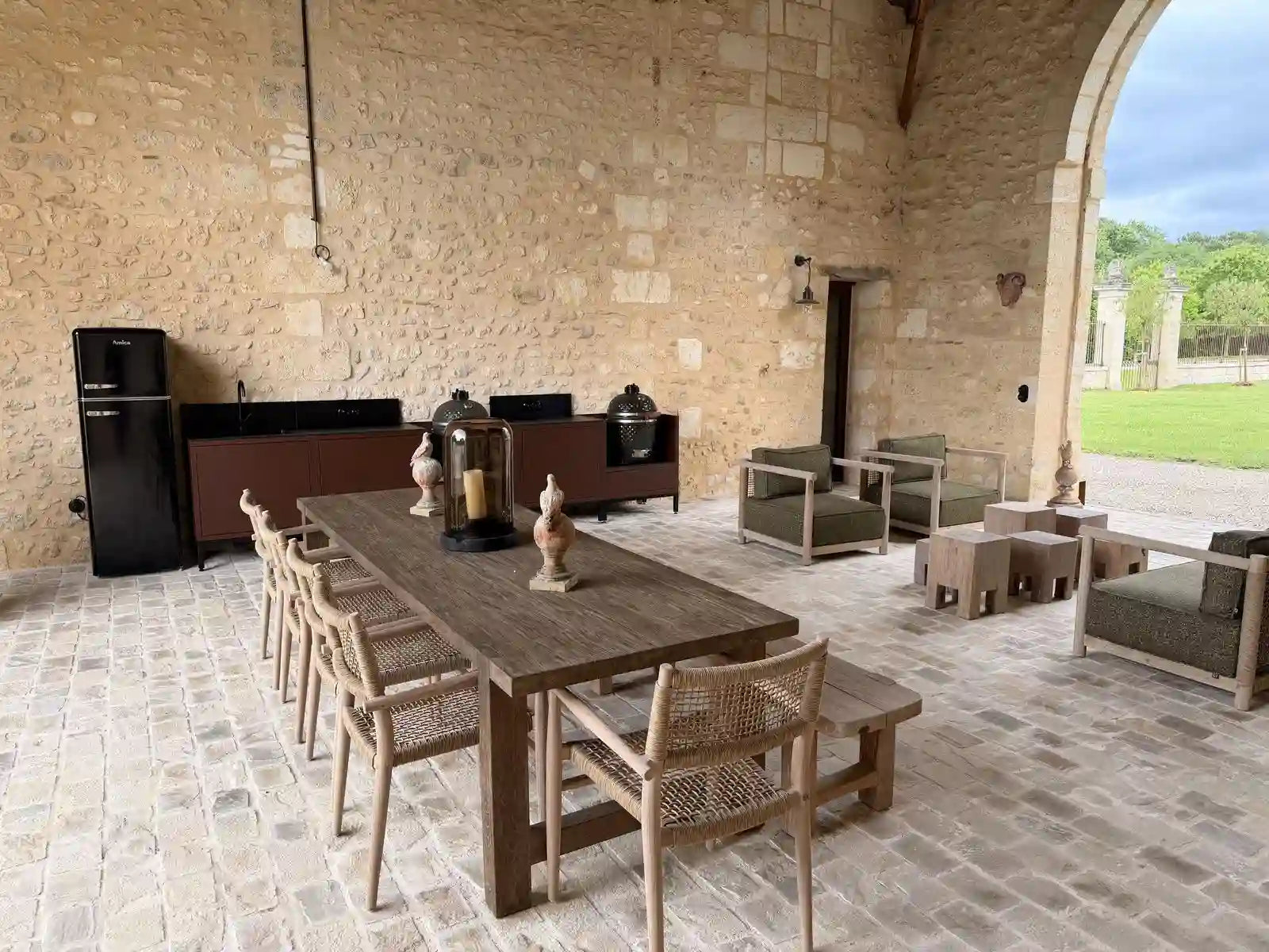 Cuisine extérieure modulaire PILOTIS installée chez un client