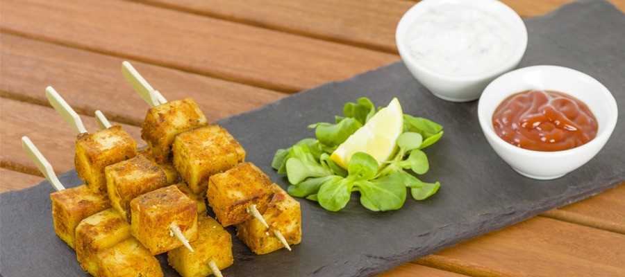 Brochette de patates douces façon tandoori