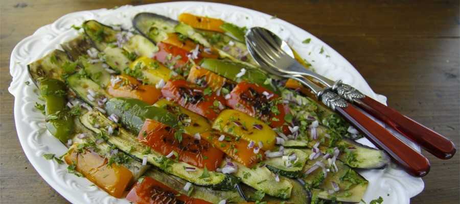 Méli-mélo de légumes grillés au thym