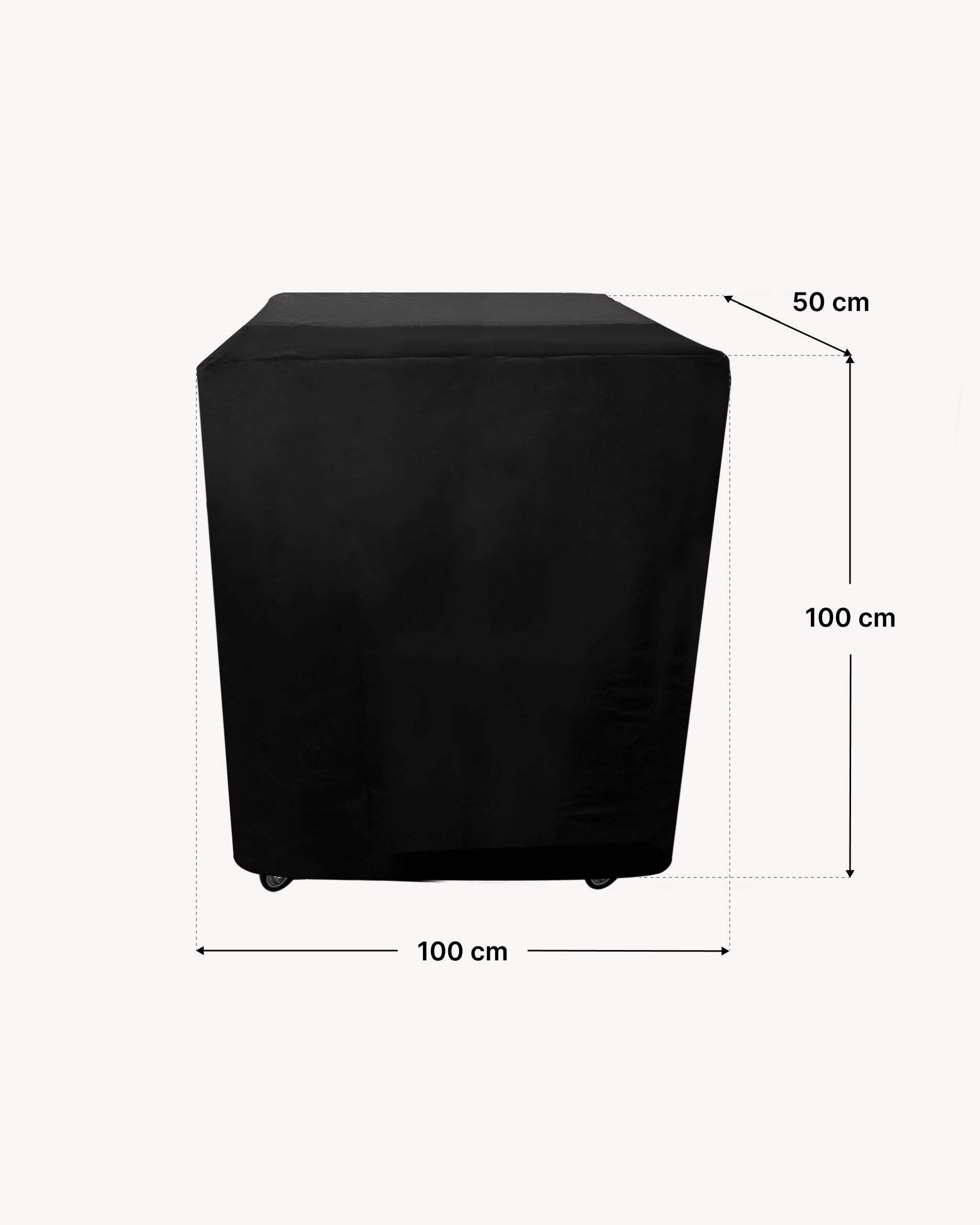 Dimensões da capa para mesa de apoio 50x100