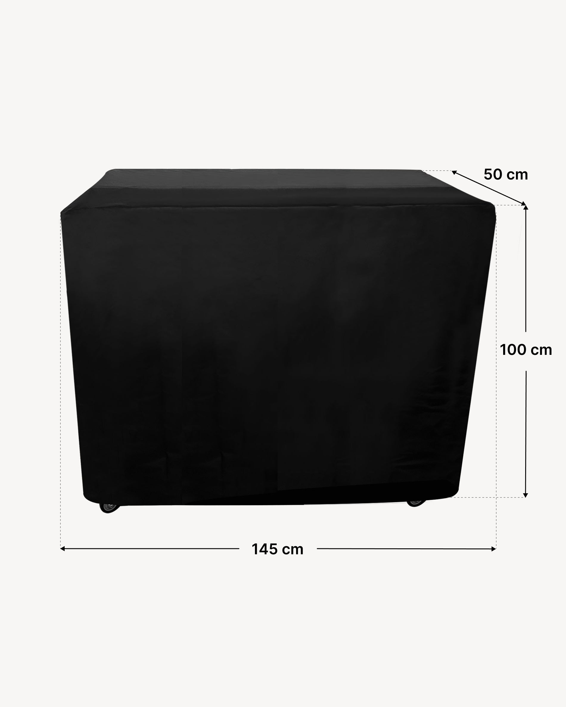 Dimensões da capa para mesa de apoio 50x145