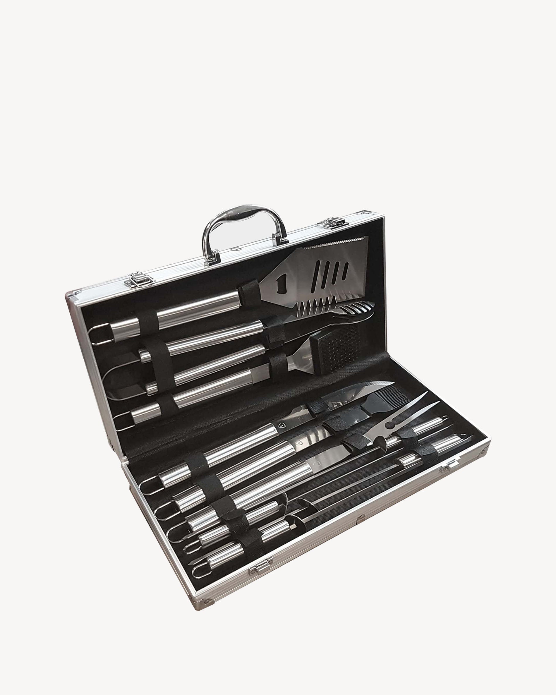 Estojo com 10 utensílios em inox