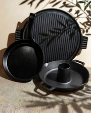 Conjunto de acessórios Kokko com grelha, suporte e utensílios de cozinha para kamado