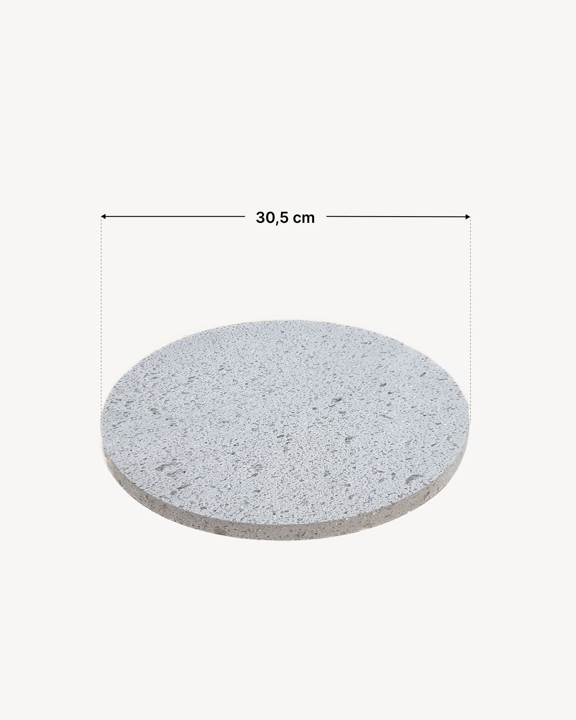 Dimensões da pedra de lava Kokko L 18"