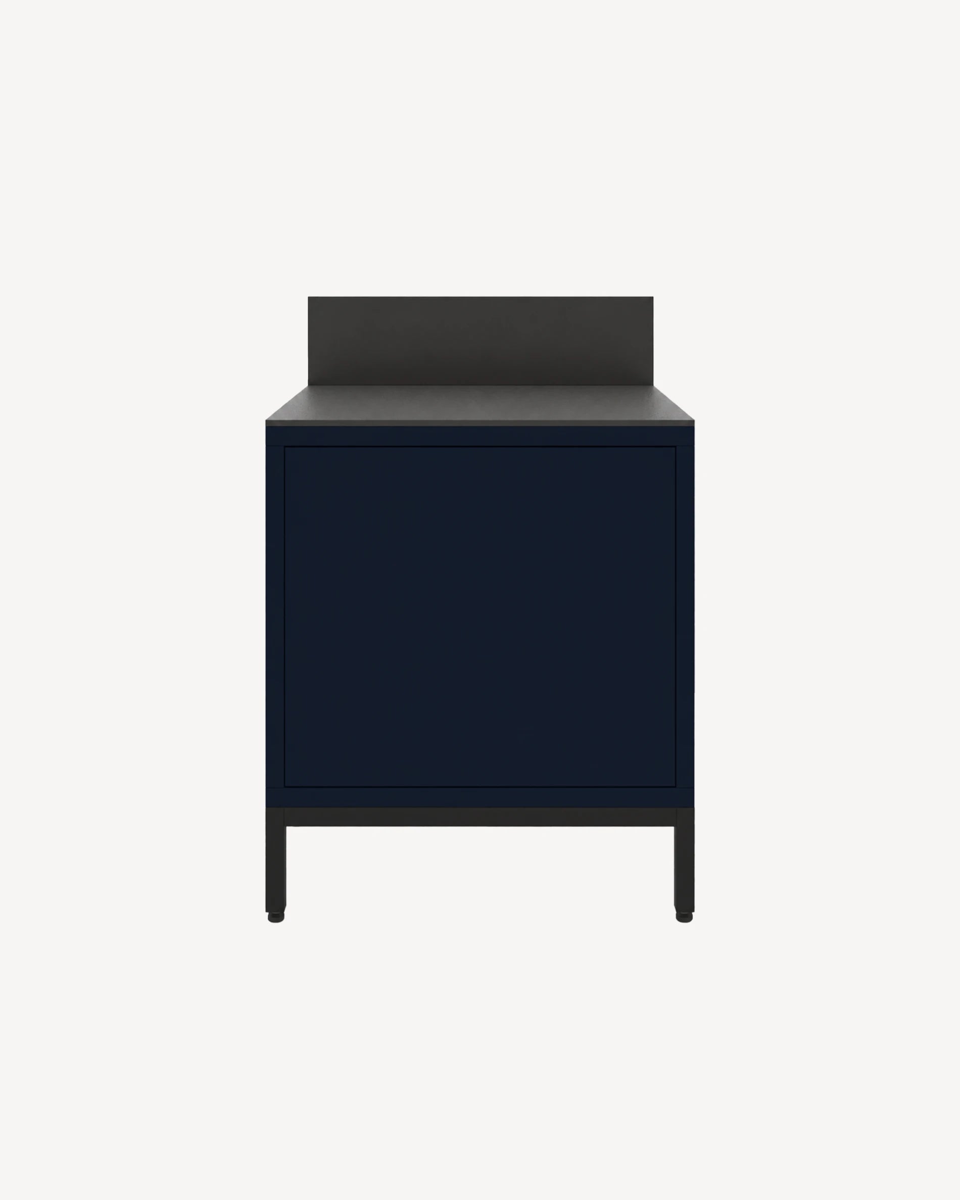 Module de rangement PILOTIS bleu marine, vue de face