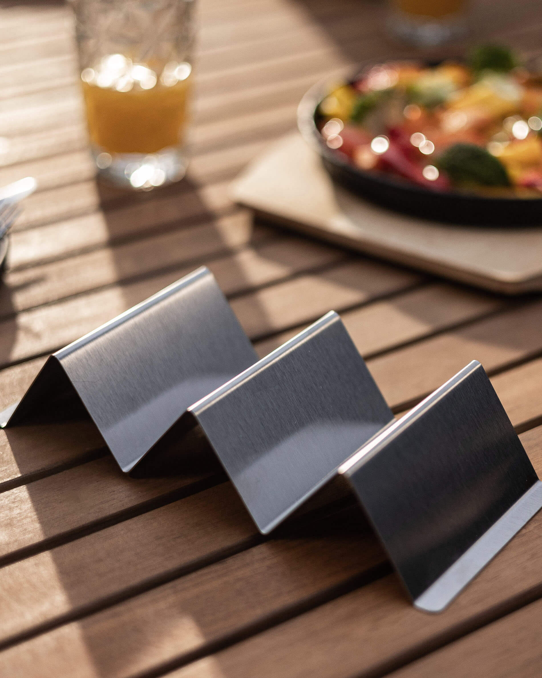Suporte para tacos em inox